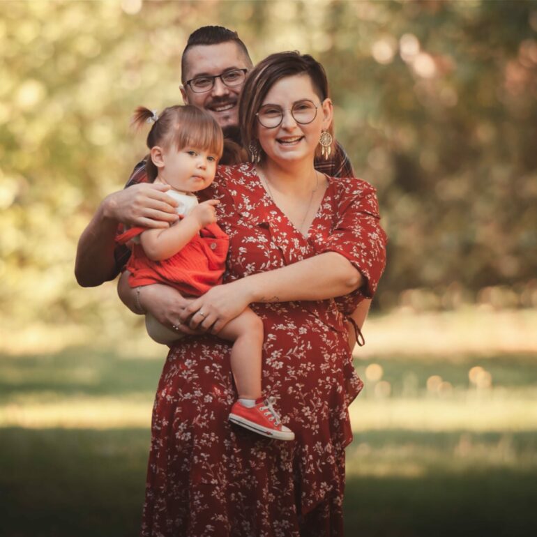 Séance photo famille en forêt de Grimbosq.
