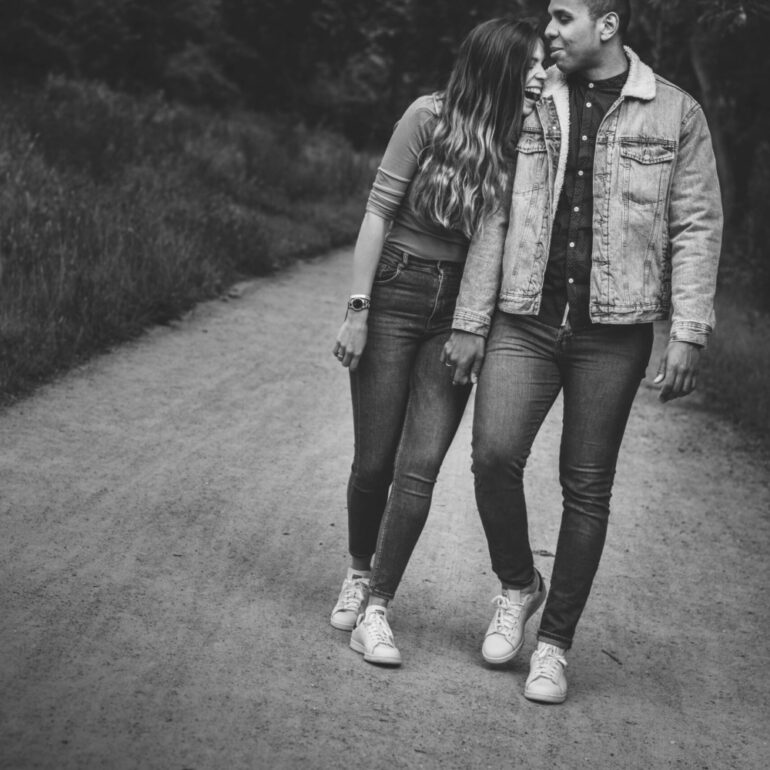 Séance photo de couple.