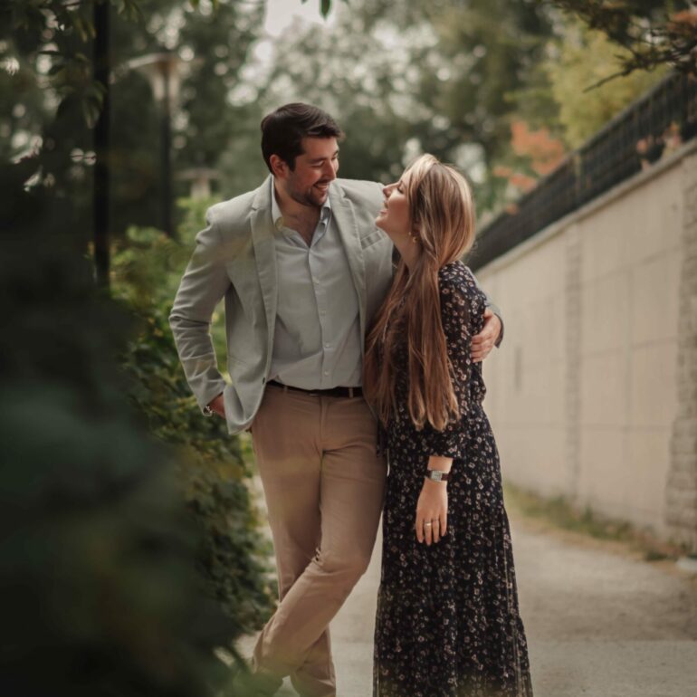 Séance photo de couple.